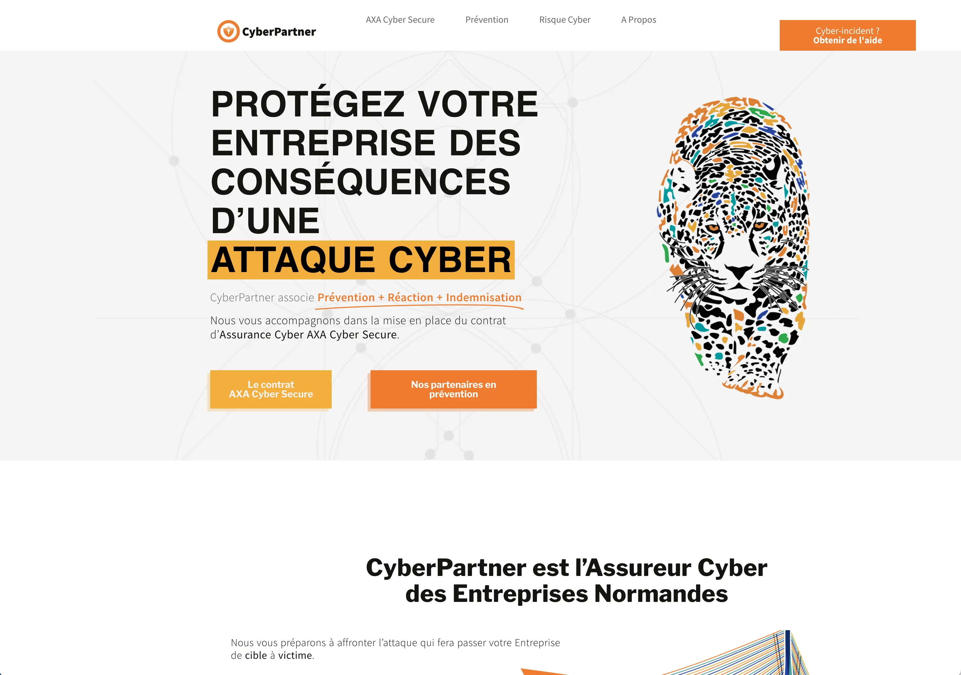 CyberPartner — site web par Bicome, Rouen