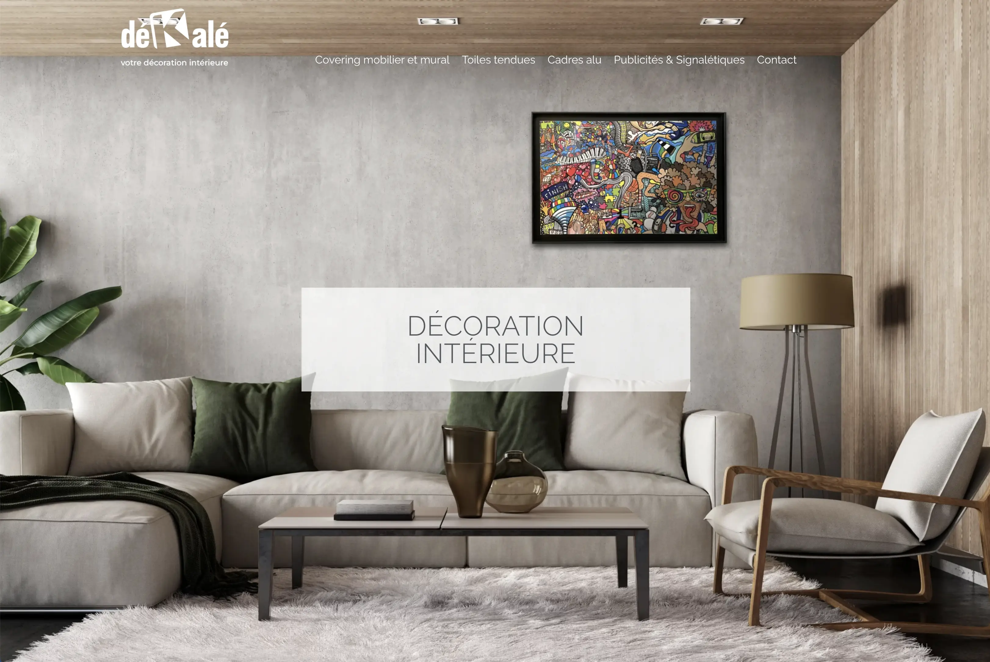 Dékalé Décoration — site web par Bicome, Rouen