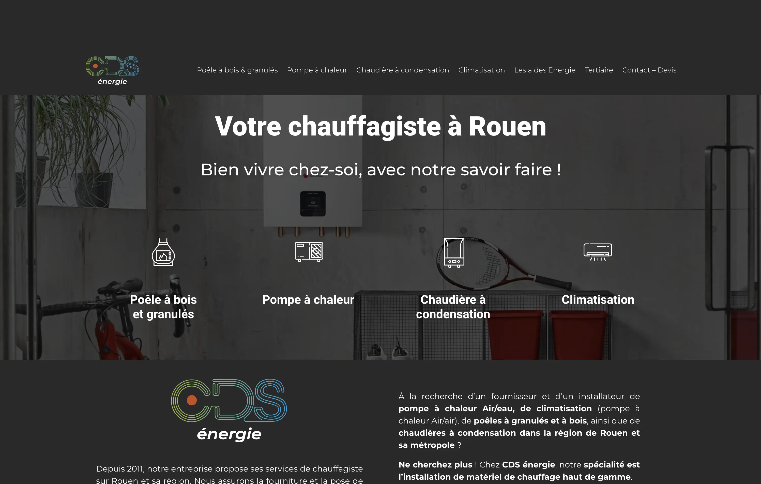 CDS Energie — site web par Bicome, Rouen